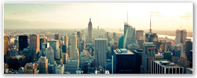 Produktbild Trenddeko Skyline von New York City - Panorama (80 x 30 cm)
