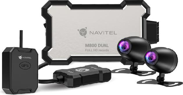 Actual product image Devia Zãznamovã Kamera Na Motorku Navitel M800 Dual (Built-in microphone, Built-in display, GPS receiver, Bluetooth, Accelerometer, Full HD)