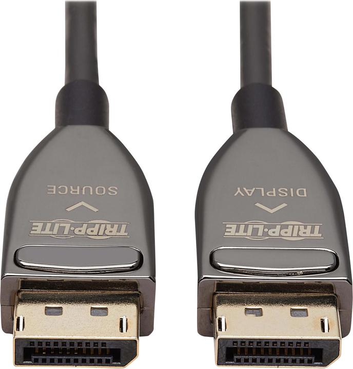 Image du produit Eaton Câble optique actif DisplayPort AOC 8K 60 Hz M/M CL3 Rated Latching Connectors Blac (15 m, DisplayPort)