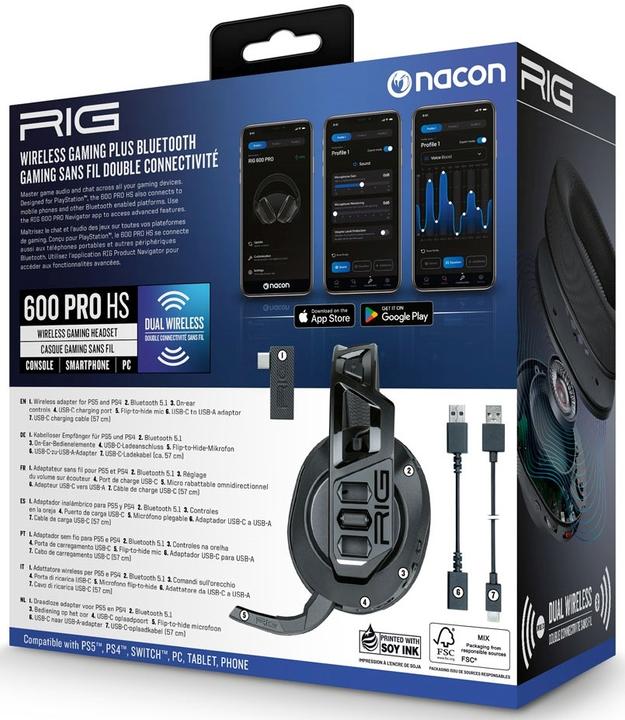 Produktbild Nacon Gaming RIG 600 PRO HS (Kabellos)