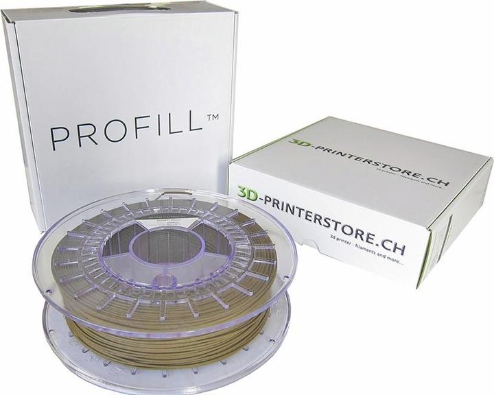 Immagine prodotto 3d-printerstore.ch PROFILL Filamento metallo PLA ottone 0,75kg 2,85mm (PLA, 2.85 mm, 750 g)