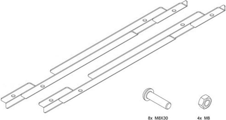 Produktbild Hagor Montagekomponente (2 Adapterleisten) für LCD-Display