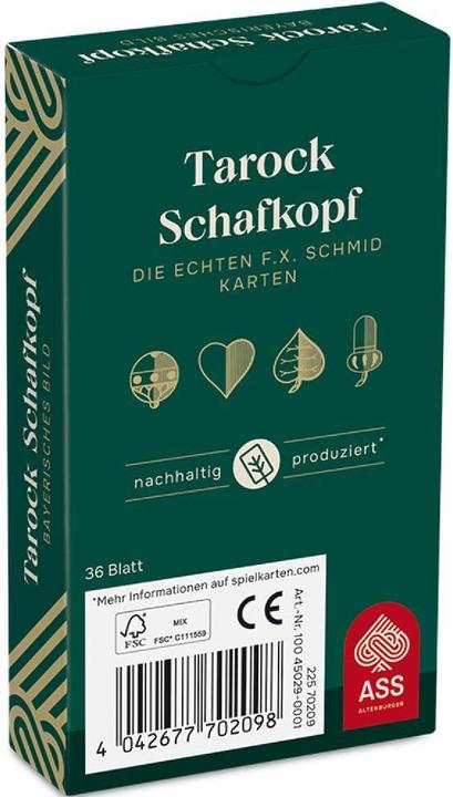Actual product image ASS Altenburg FSC Schafkopf/Tarock, Bavarian picture in folding box (German)