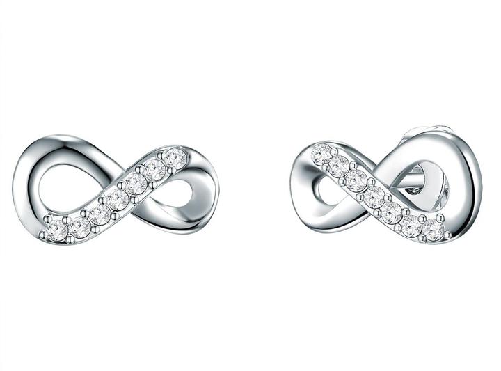 Actual product image Lulu & Jane Ladies earrings Infinity brass - 35352 (Brass)