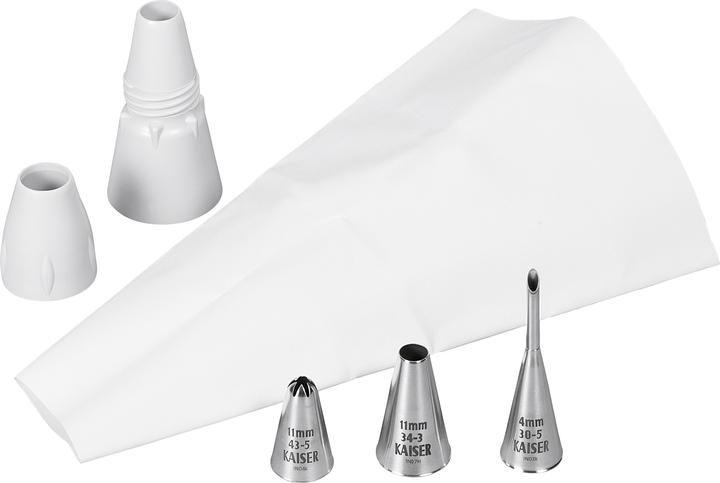 Kaiser Profi-Spritzbeutel Edelstahltuellen (Spritzbeutel Set)