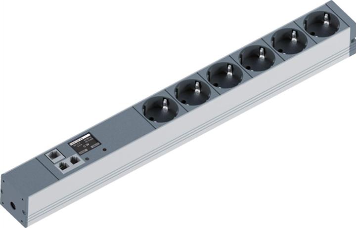 Produktbild Bachmann Bach 19" PDU 1HE 6-fach Schutzk. 2m Monitored TCP/IP