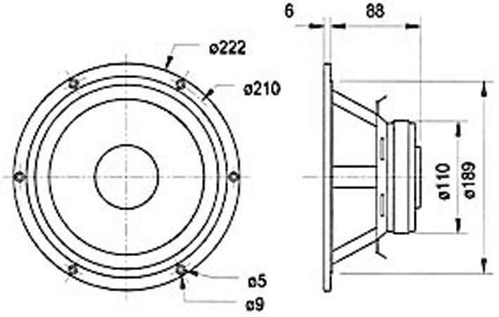 Image du produit Visaton Boomer GF 200, 2 x 4 Ohm