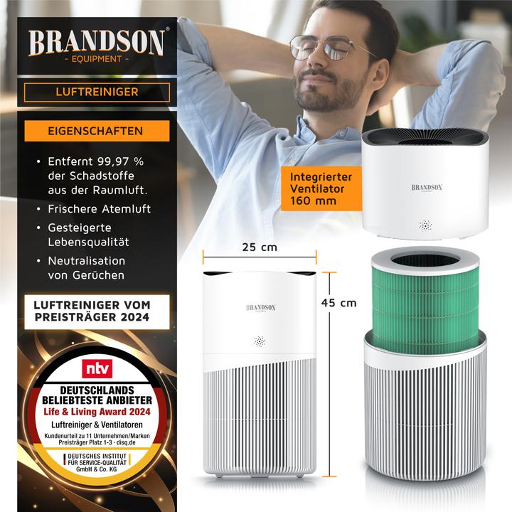 Immagine prodotto Brandson Purificatore d'aria (90 m²)