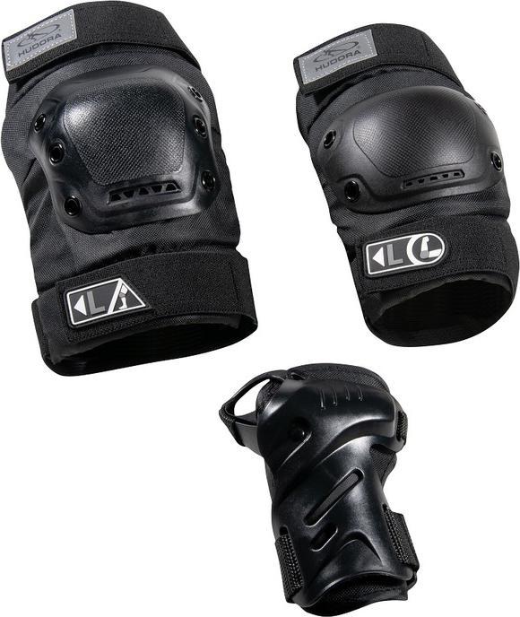 Hudora Biomechanical protector set Pro, XL (XL, Elbow protectors, Knee pad, 6 pieces)