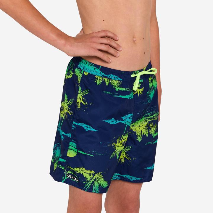 Actual product image Olaian Boardshorts Surfen Jungen mit Taschen 100 Stories dunkelblau (10, 11, 12)