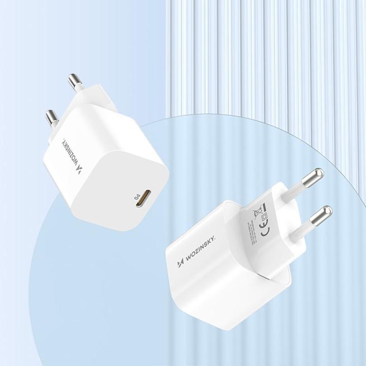 Actual product image Wozinsky CMWCS USB-C PD 20W wall charger - white (20 W)
