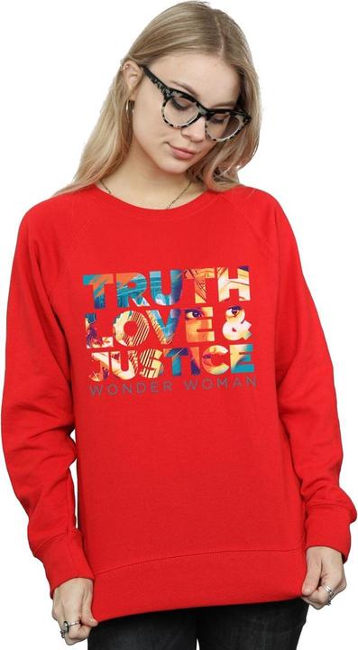Actual product image Womens/Ladies Wonder Woman 84 Diana Truth Love Justice Sweatshirt (L)