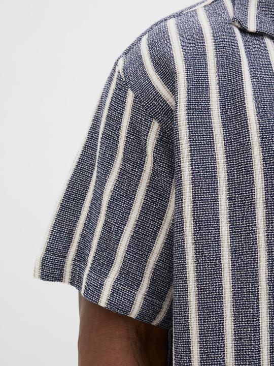 Produktbild Jack & Jones Jorcoba Stripe Resort Shirt Ss Sn Pls (7XL)