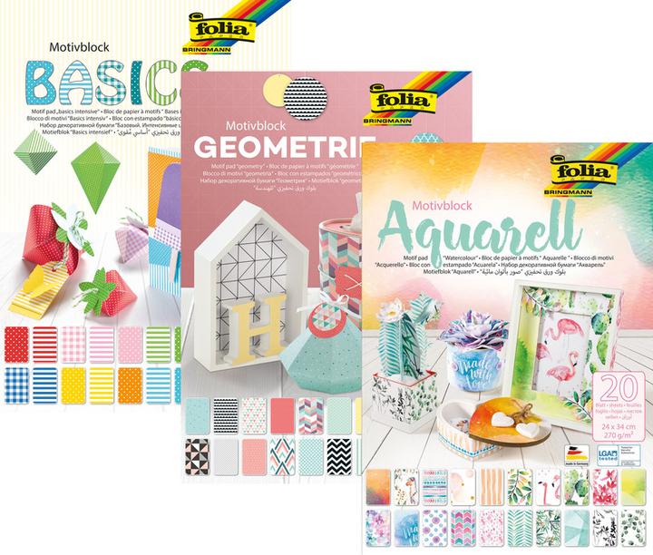 Image du produit Folia Bloc de motifs (270 g/m², 20 x)