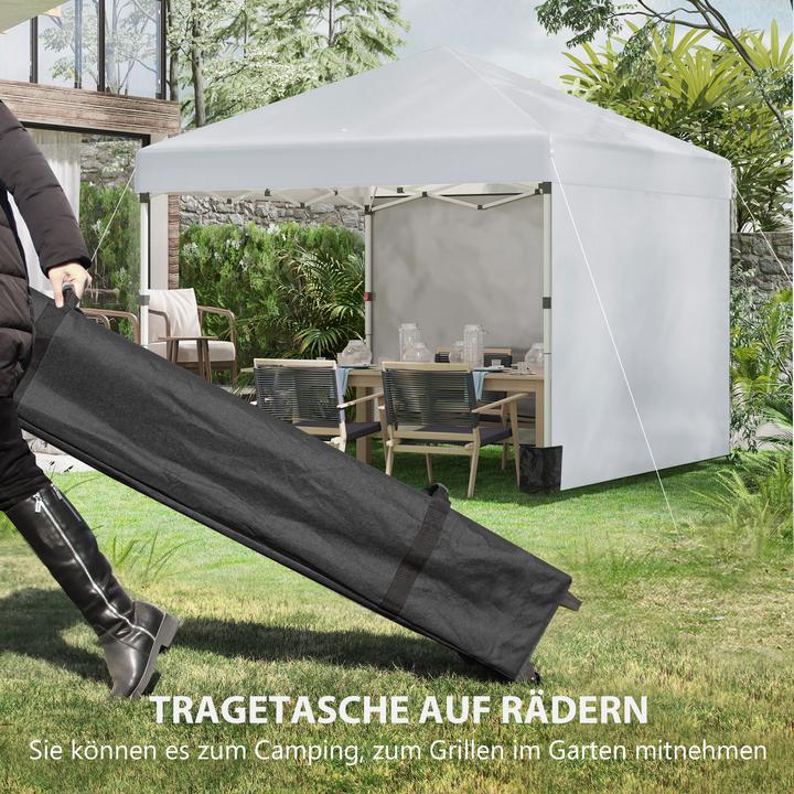 Immagine prodotto Outsunny Padiglione pieghevole con accessori (297 cm, 297 cm)