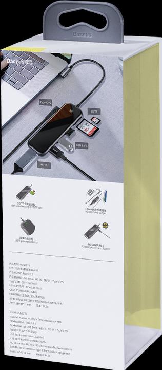 Produktbild Baseus Mirror Series Multifunktioneller Hub (USB-C, 7 Ports)