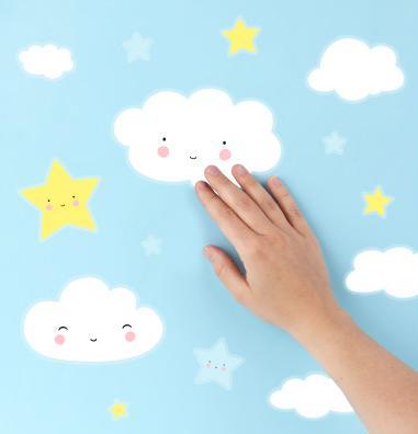 Produktbild A Little Lovely Company Wand Sticker Wolke