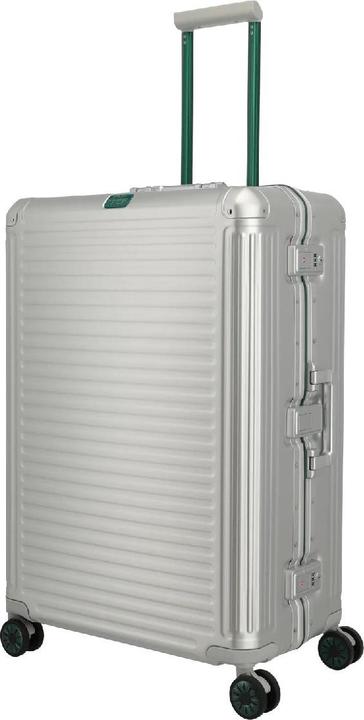 Produktbild Travelite Next - Trolley L, Silber-Grün (100 l, L (90 - 115l))