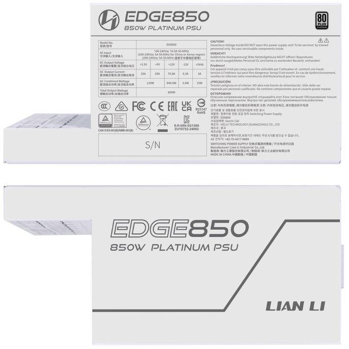 Actual product image Lian-Li Edge (850 W)