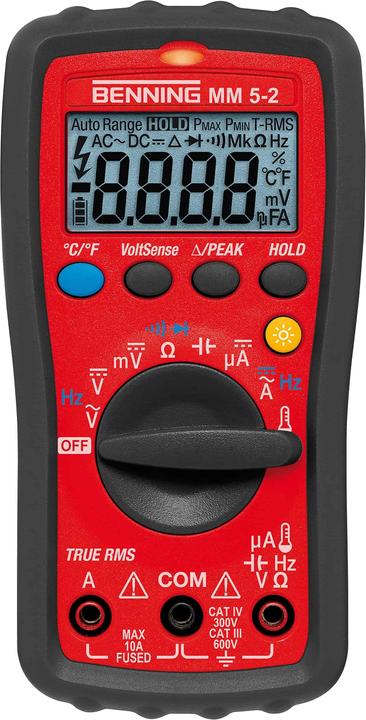 Productafbeelding Benning Handmultimeter digitaal MM 5-2 (CAT III 600V, CAT IV 300V)