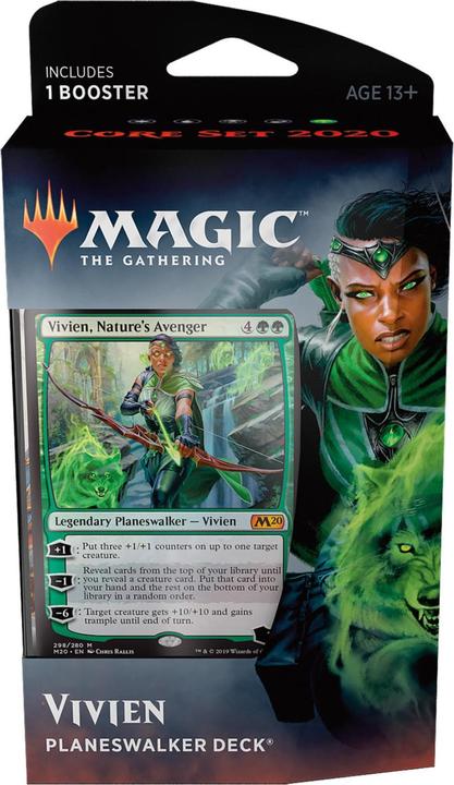 Actual product image Magic the Gathering Core Set 2020 Planeswalker Chandra - - EN (English, Booster Pack)