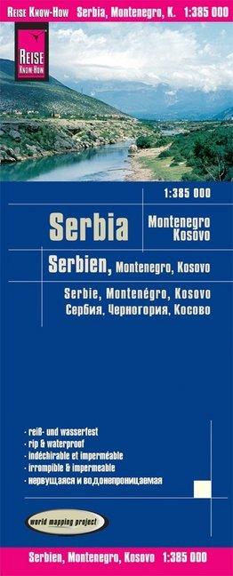Immagine prodotto Mappa Serbia, Montenegro, Kosovo 1 : 385.000 385000