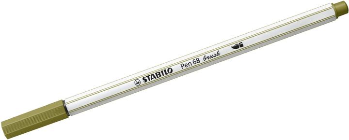 Actual product image STABILO Pen 68 brush Premium felt-tip pen (Mud Green, 1 x)