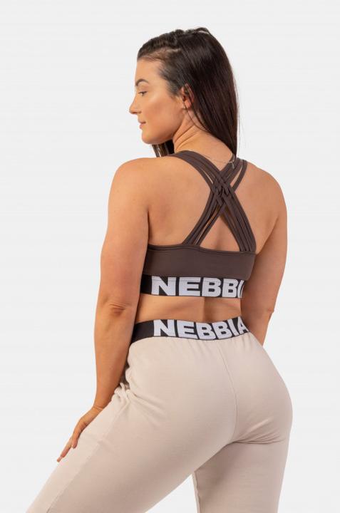 Produktbild Nebbia Medium Impact Cross Back Sports Bra 410 brown (XS)