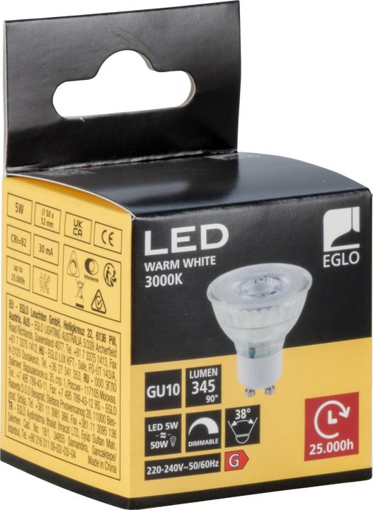 Actual product image EGLO Illuminant (GU10, 5 W, 345 lm, 1 x, D)