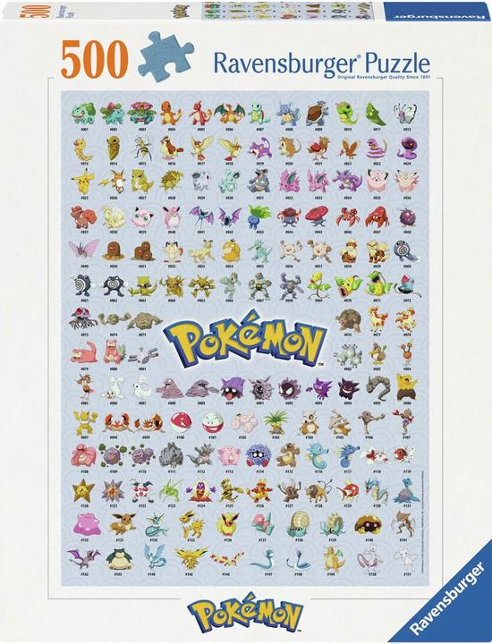 Actual product image Ravensburger The first 151 Pokémon (500 pieces)
