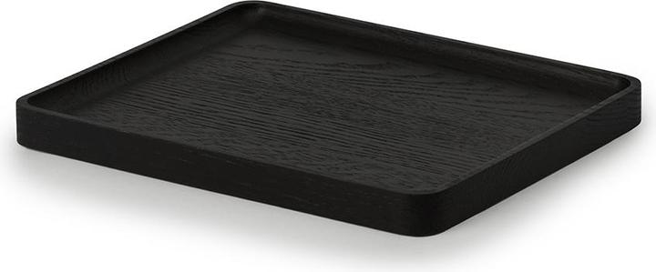 Immagine prodotto Oakywood Vassoio portaoggetti - Vassoio in legno - Organizzatore da scrivania - Nero / Medio - Legno di querc