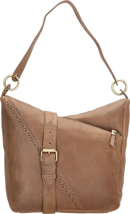 Actual product image Micmacbags Hide & Stitches Marrakech Shoulder Bag - Taupe - 100% Leather