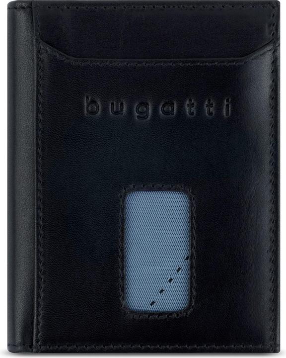Bugatti Secure Slim - RFID Kreditkartenhalter mit Wiener Münzfach Romano