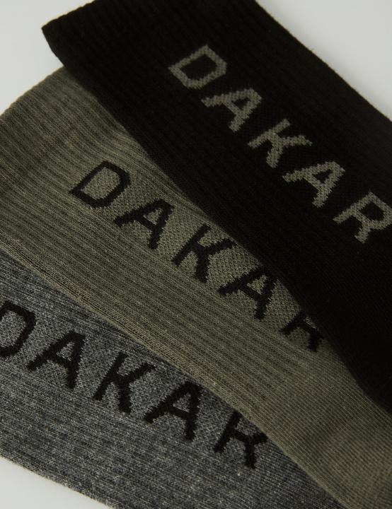 Image du produit Dakar Chaussettes Dkr 24 Athlan 3pack Khaki-Black (39 - 42)