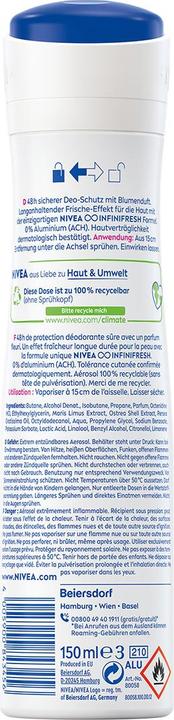 Actual product image NIVEA Fresh Flower (Spray, 150 ml)