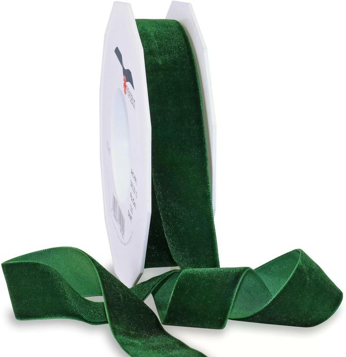 Produktbild Pattberg Geschenkband Samt 25 mm x 10 m, Dunkelgrün (Geschenkband, 1 x)