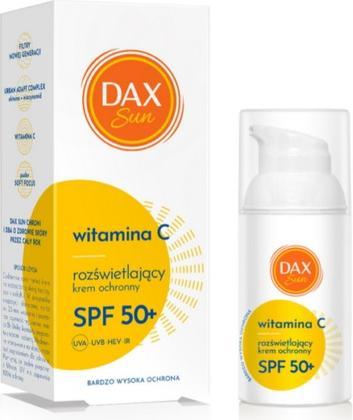 Actual product image NoName DAX SUN 30ml SPF50+ Vitamin C Protection Cream Radiant (Suntan cream, SPF 50+, 30 ml)