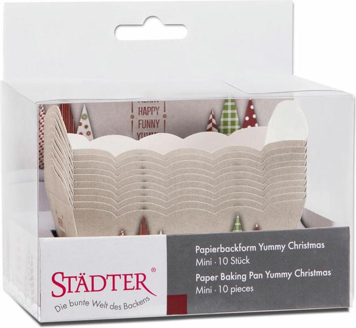 Image du produit Städter Moule à pâtisserie en papier Yummy Christmas 7x4x4 cm 10 pièces (7 cm)