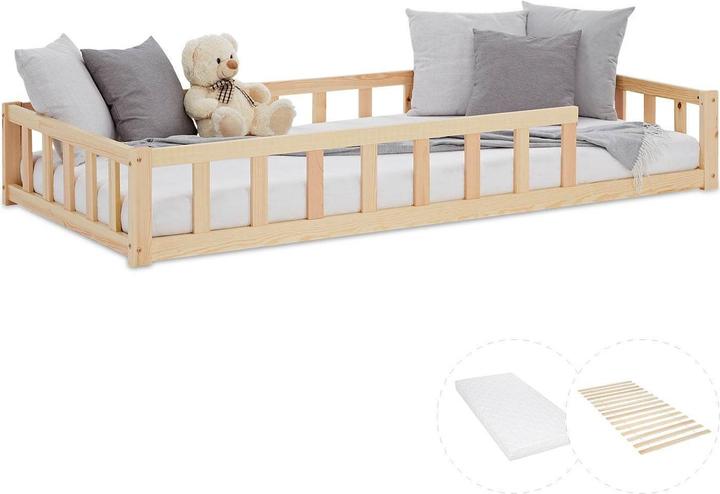 Juskys Kinderbett mit Matratze & Lattenrost (90 x 200 cm)