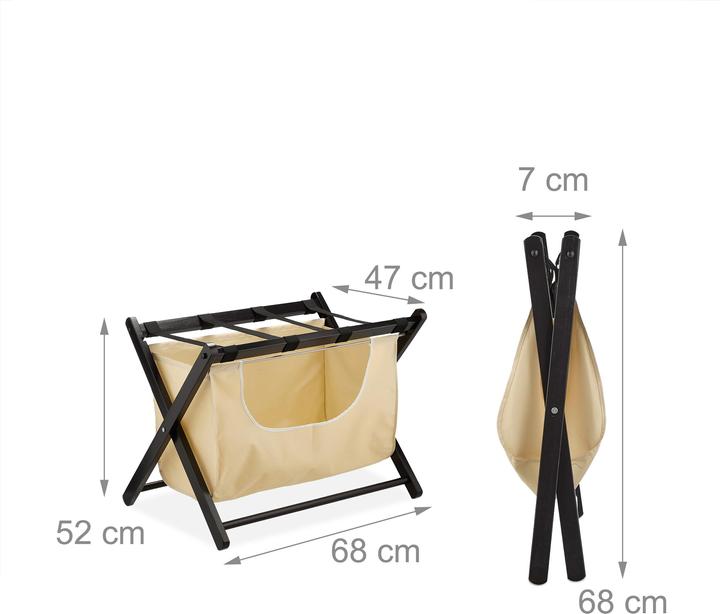 Image du produit Relaxdays Support de valise (Porte-valise)