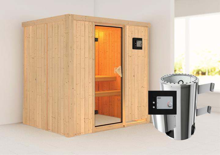 Produktbild Karibu Fanja ohne Dachkranz (Plug & Play 3,6 KW externe Steuerung)