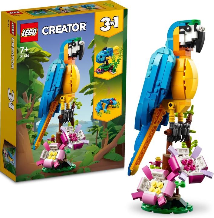 Actual product image LEGO 31136 Exotic parrot (31136, LEGO Creator 3-in-1)