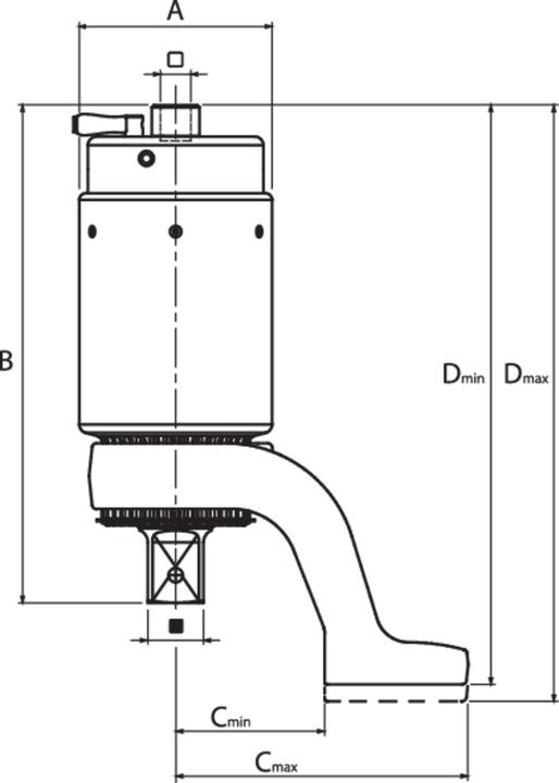 Actual product image Gedore DVV-40ZRS Torque Multiplier DREMOPLUS ALU 4000 Nm (1/2", 310 Nm, 4000 Nm)