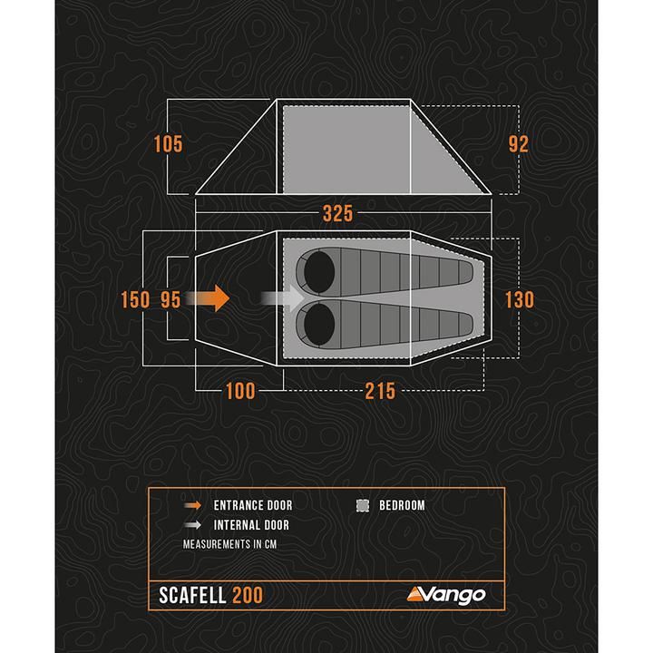 Produktbild Vango Scafell 200 (Tunnelzelt, 2.50 kg)