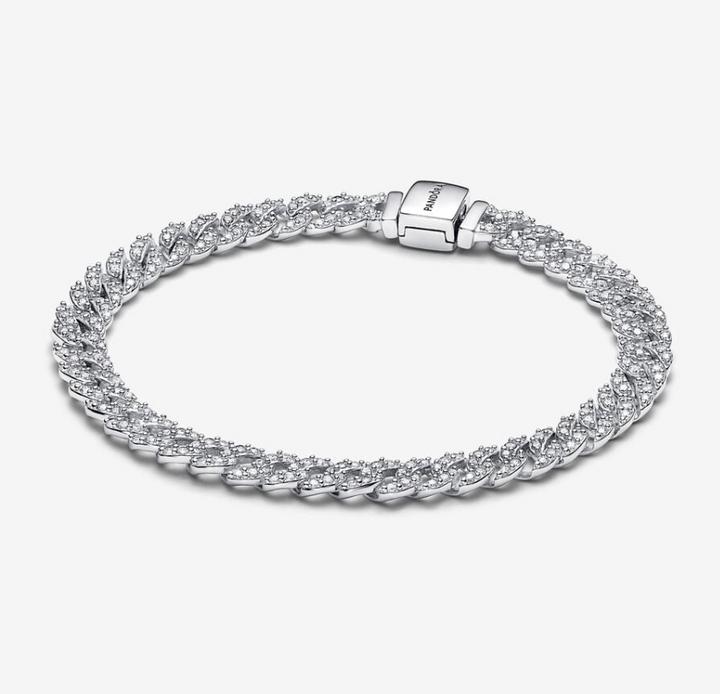 Actual product image Pandora Timeless Pavé Link Bracelet (20 cm, Sterling silver)