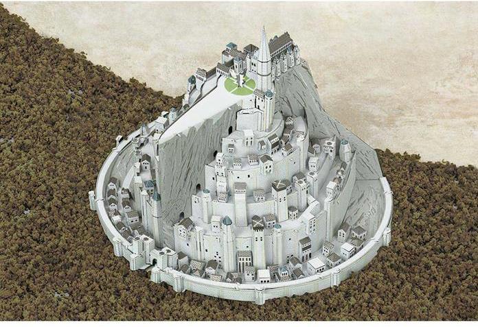 Actual product image Metal Earth Lord of the Rings Minas Tirith