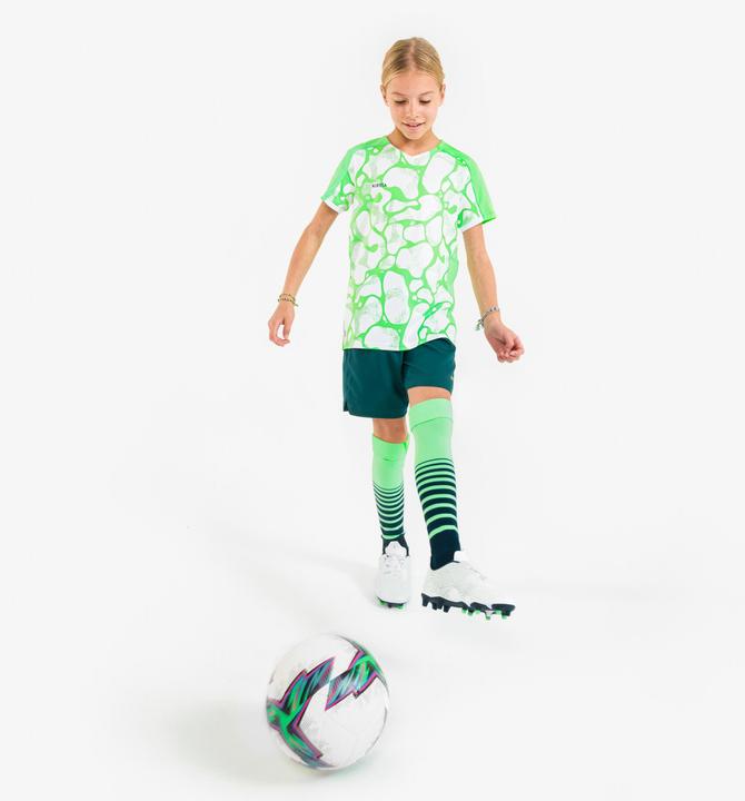 Produktbild Kipsta Girls' Football Shorts Viralto - Green (6, 7, 8)