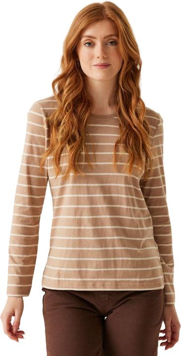 Actual product image Regatta Womens/Ladies Federica II Stripe Long-Sleeved T-Shirt (44 D)