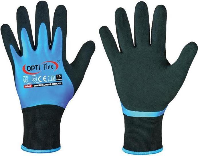Produktbild Opti Flex Handschuhe Winter Aqua Guard Grösse 8 schwarz/blau EN 388, EN 511 PSA-Kategorie II (8)