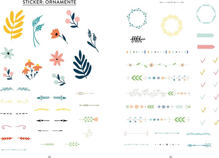 Actual product image Bullet Journal - Sticker Book for Teachers